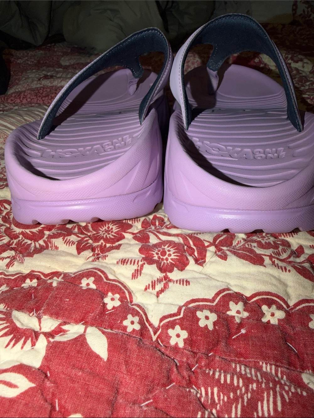 Hoka One One Lavender Slip-On Thong Sandals 9-9.5 - Picture 5 of 6